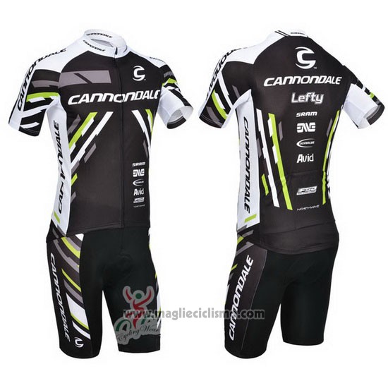 2013 Abbigliamento Ciclismo Cannondale Nero Manica Corta e Salopette